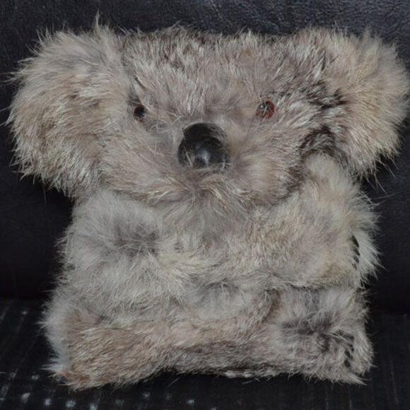 Koala Doll made from Gray Kangaroo Fur - Picture 1 of 8